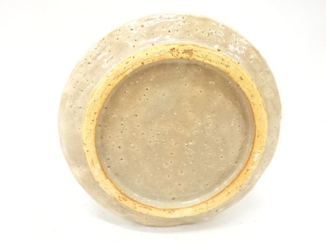  萩焼　渡辺栄泉造　御本手　水指